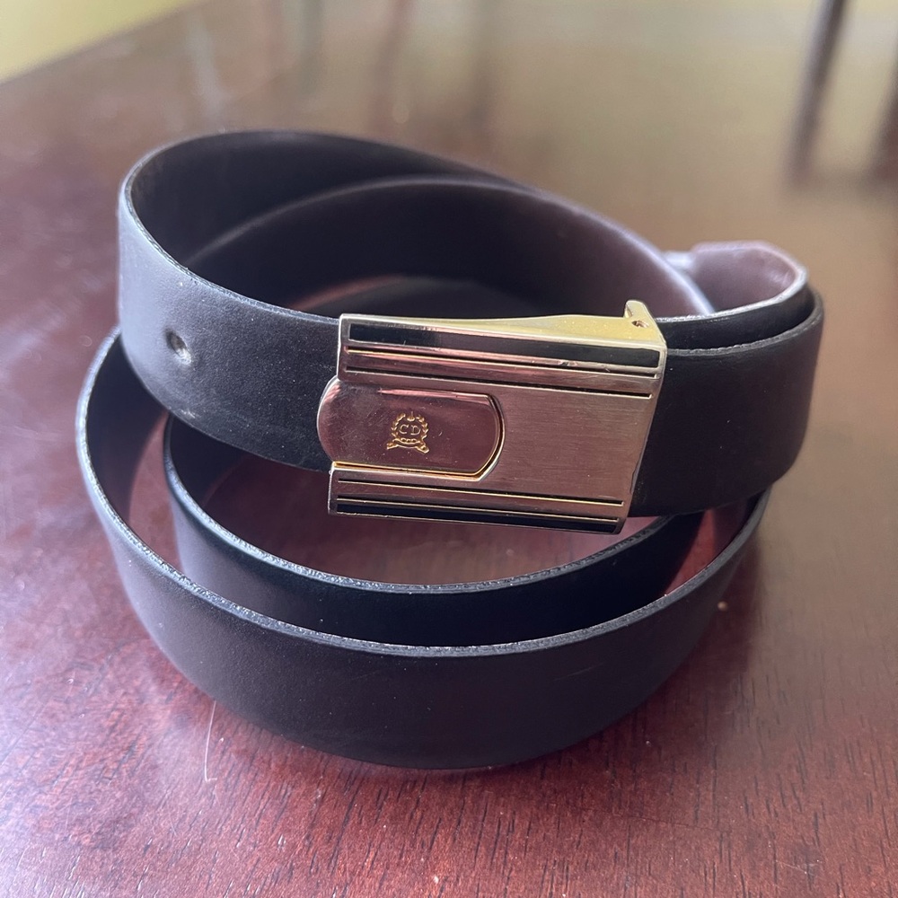 Christian Dior CD Vintage 80’s men’s dressy slim belt 38”